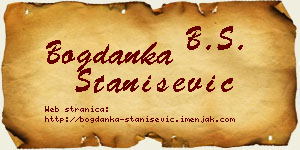 Bogdanka Stanišević vizit kartica